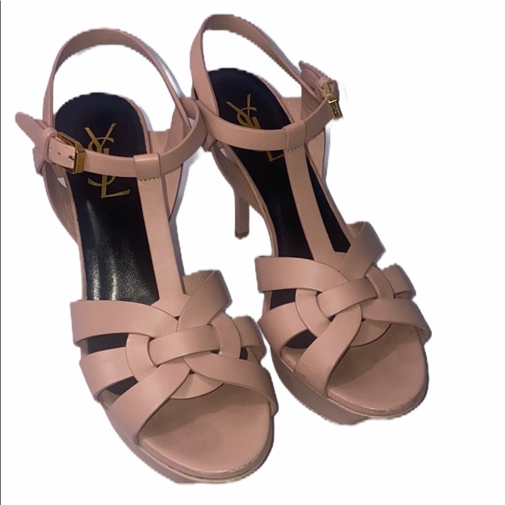 YSL Saint Laurent Paris Pink Special Edition Heels